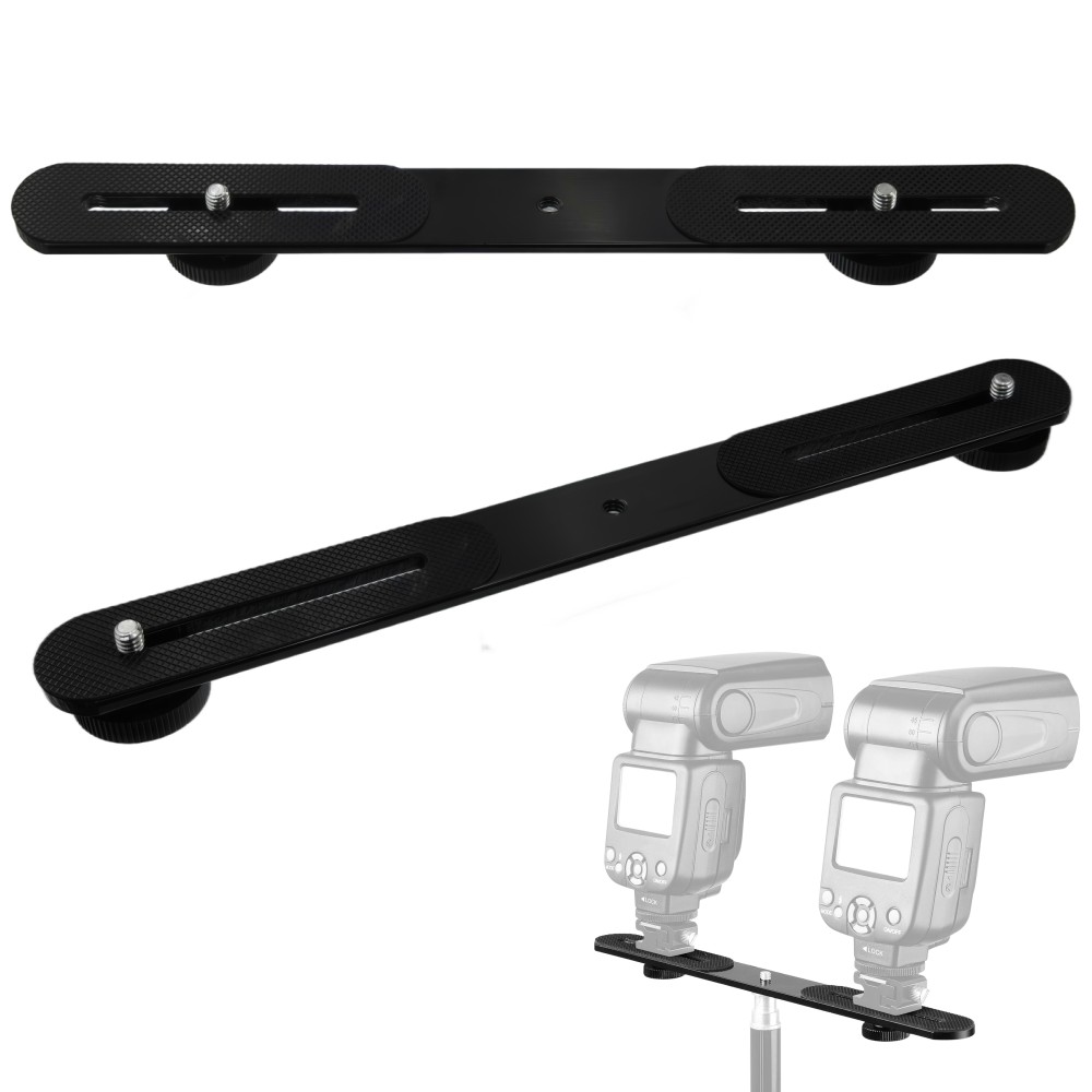 Hot Shoe Adapter - Soporte Doble para Flash con Tornillo