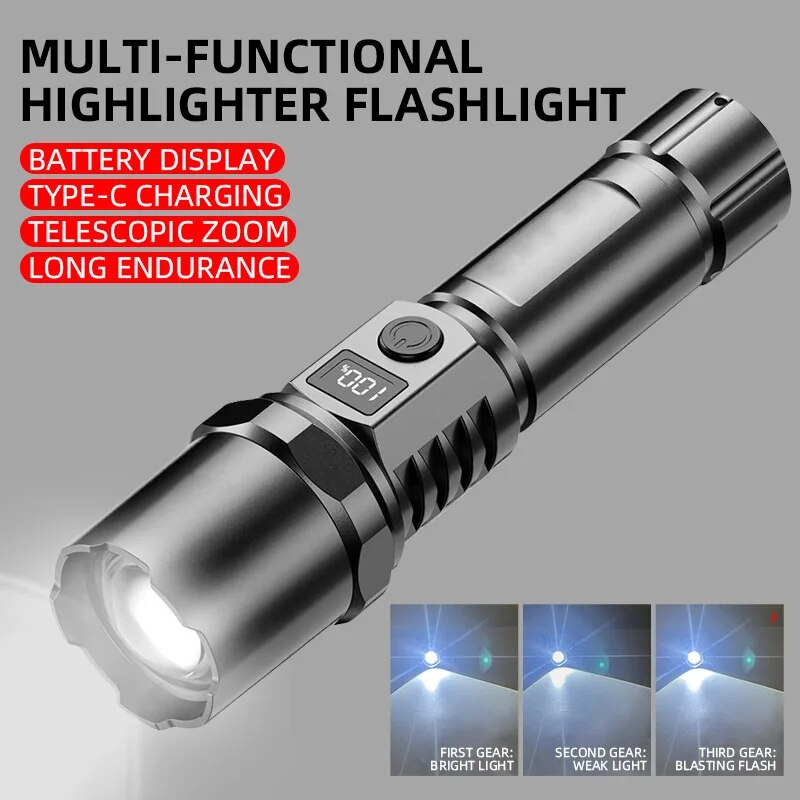 Photography Ratio - Linterna Led de alta potencia XHP100,