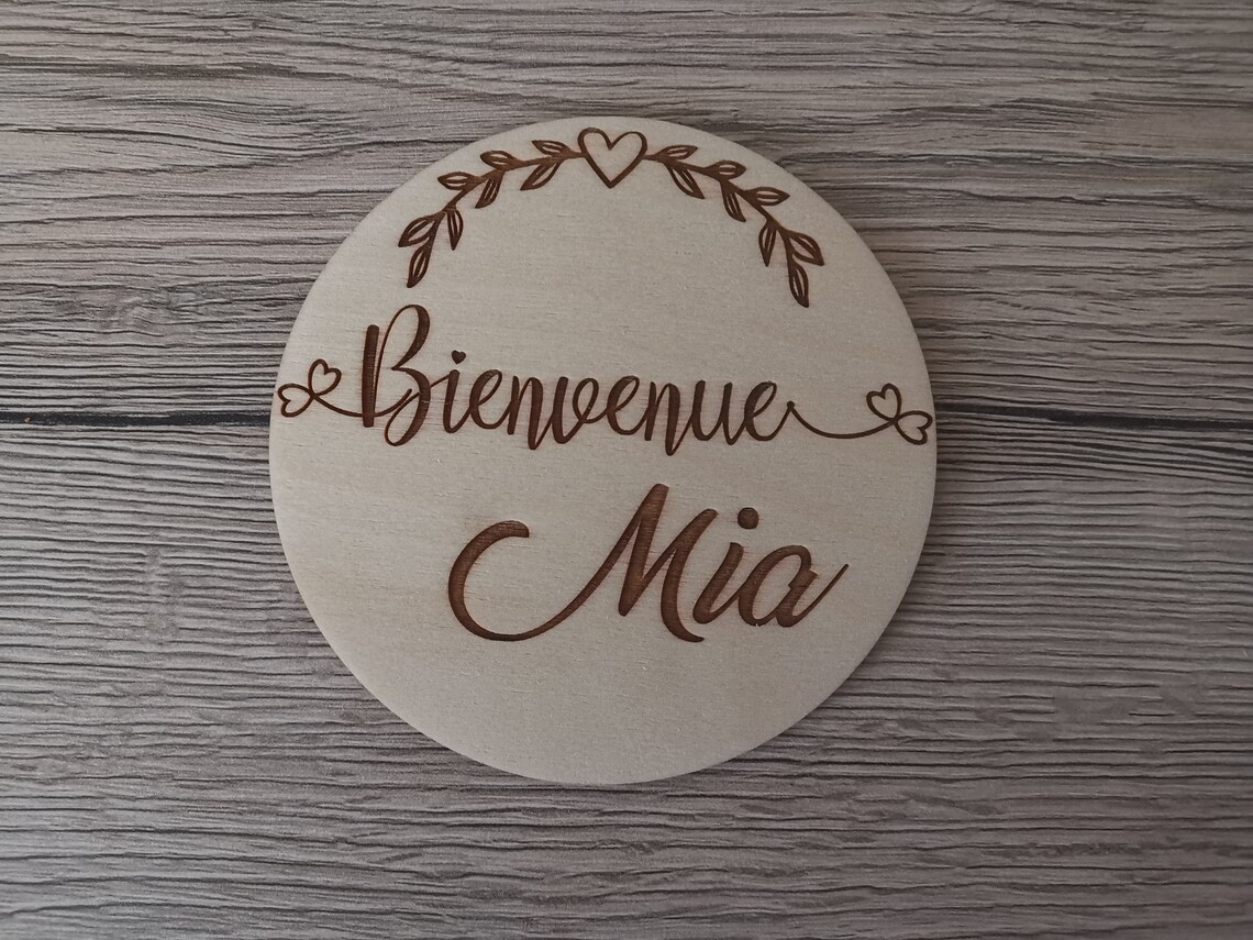 Photography Of The Day - Tarjeta de nacimiento de madera con
