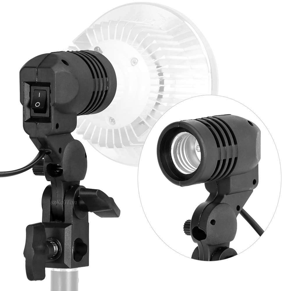 Photography Umbrella Light - Portalámparas de un solo cabezal E27,