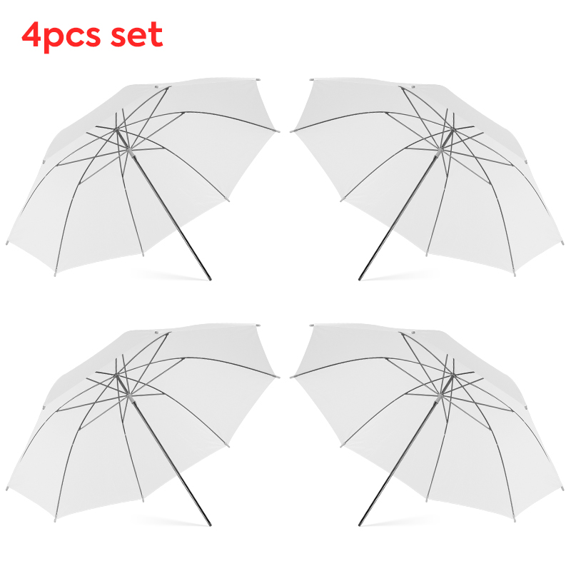 Photography Umbrella Light - Paraguas difusor de luz blanca transparente