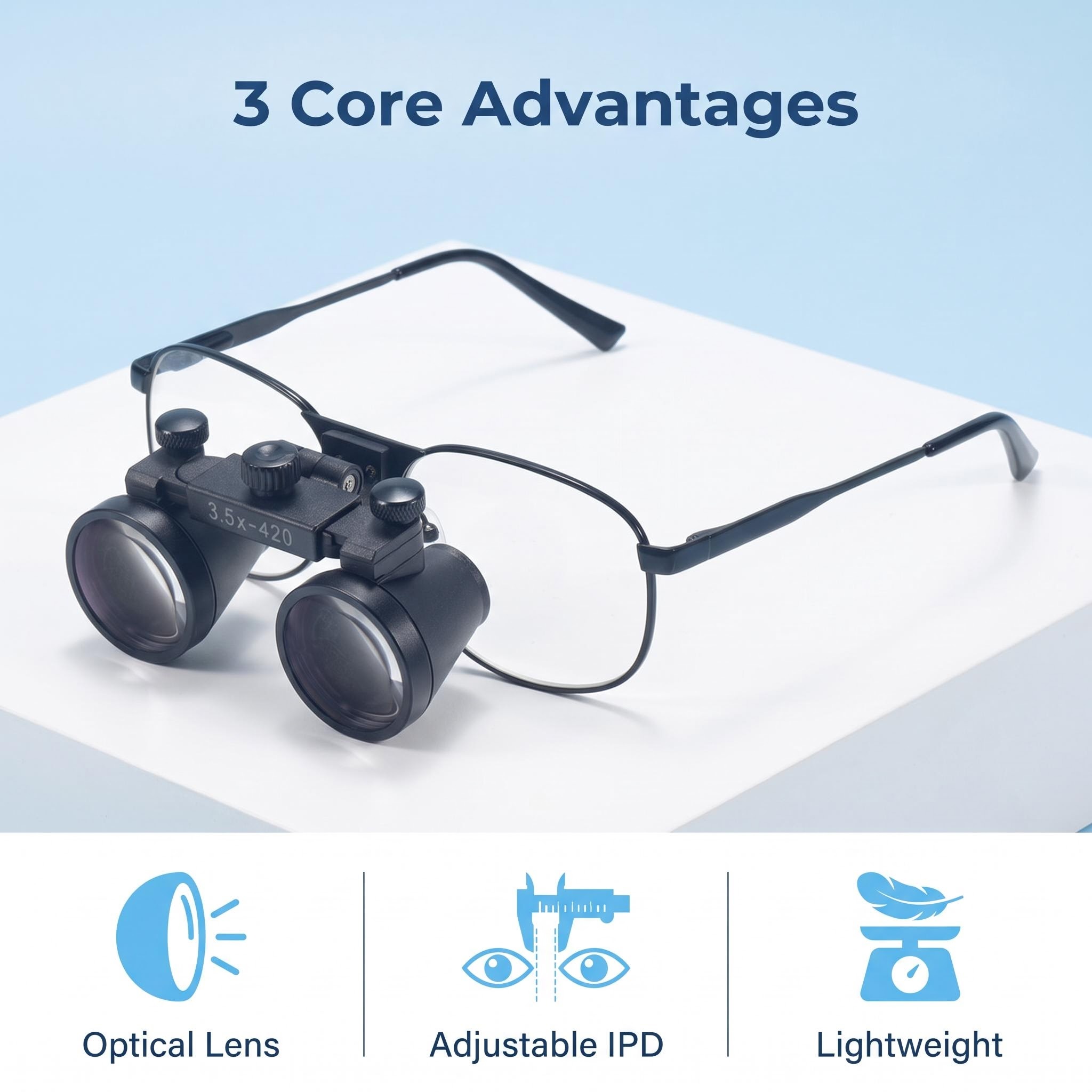 Eye Piece Magnifier - Lupa Dental laboratorio Dental lupa médica