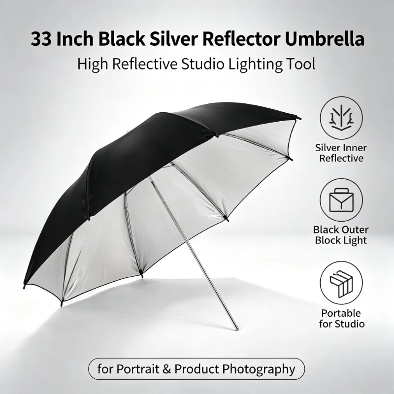 Paraguas Reflectante Negro Res - Photography Umbrella Light reseña y precio