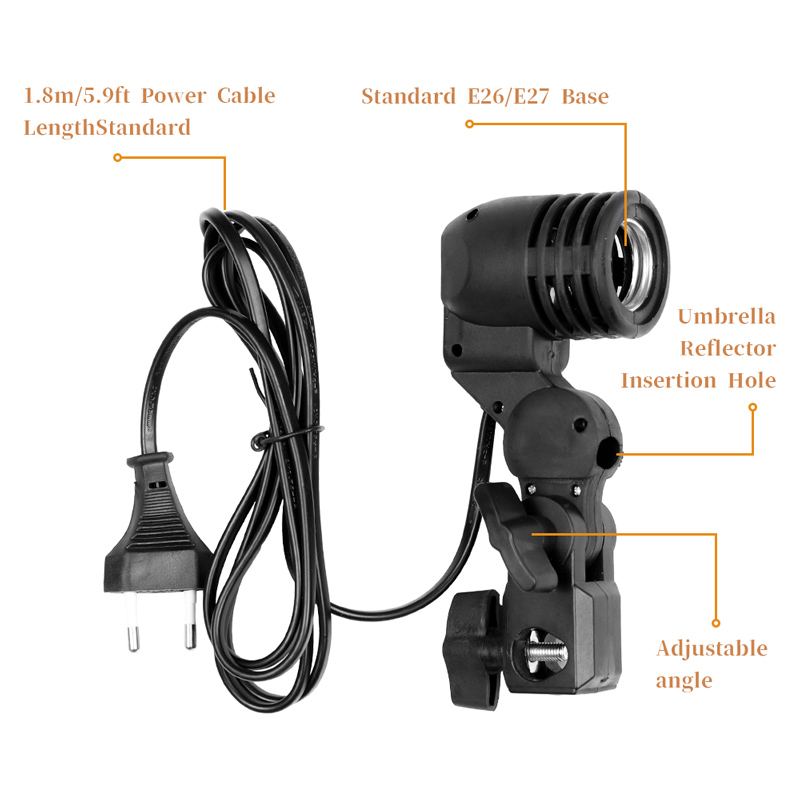 Soporte de bombilla de Cable d - Photography Umbrella Light reseña y precio