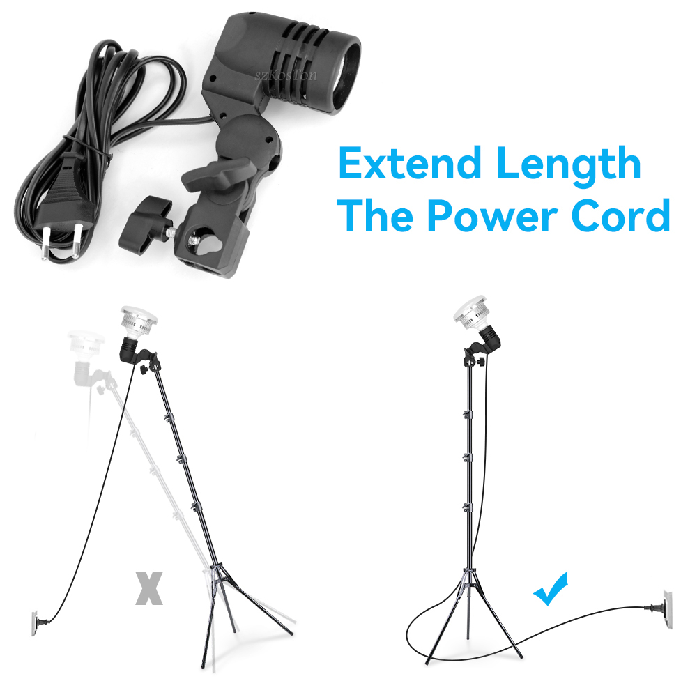 Soporte de bombilla de un solo - Photography Umbrella Light reseña y precio