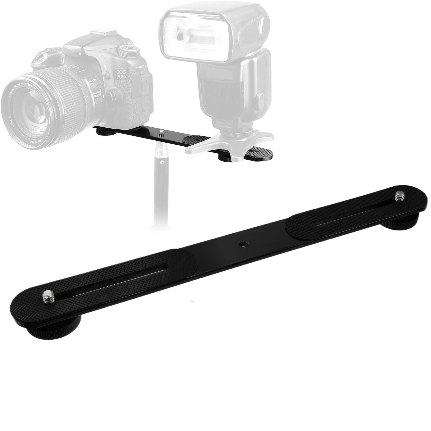 Soporte de Flash Doble con Mon - Hot Shoe Adapter reseña y precio