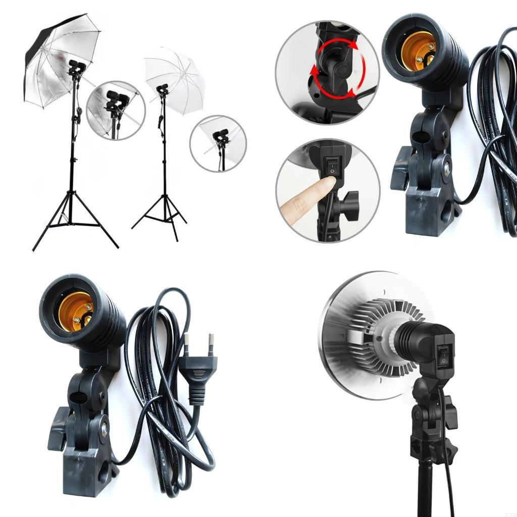 Soporte luz E27, soporte Refle - Photography Umbrella Light reseña y precio