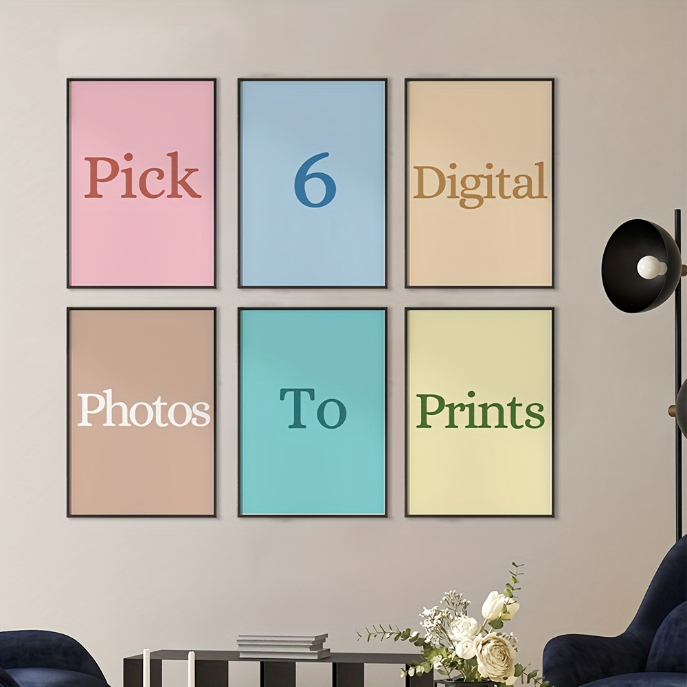 Juego de 6 Piezas de Lienzos P - Photograph Lyrics reseña y precio