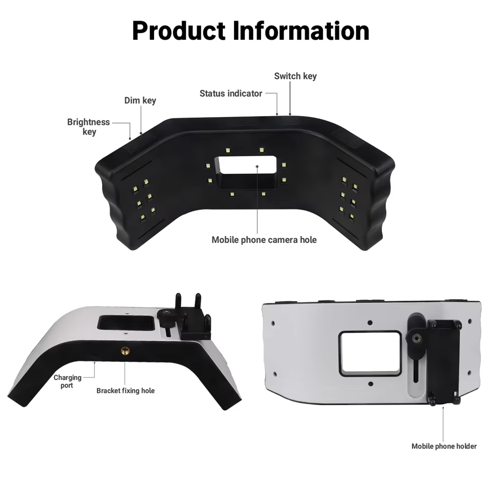 Lámpara LED JUMTOP para Fotogr - Photography Video reseña y precio